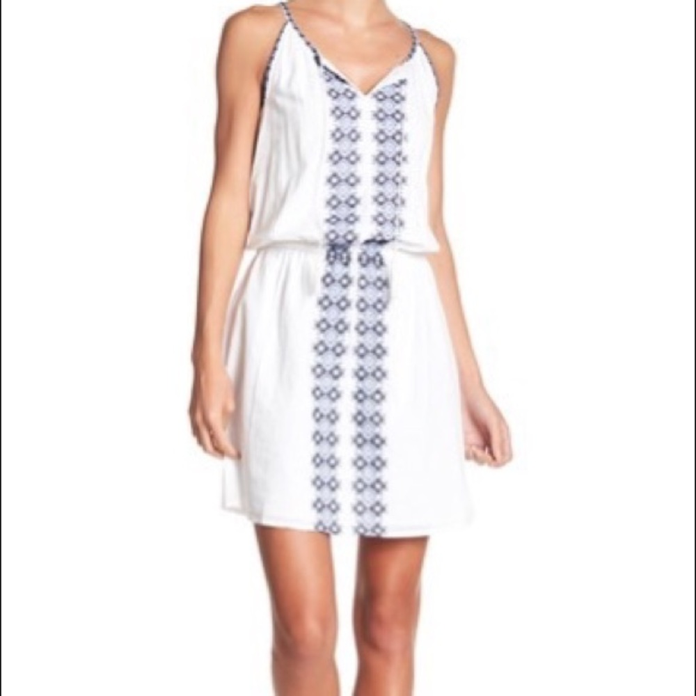 BeachLunchLounge Embroidered Halter Dress Size XL